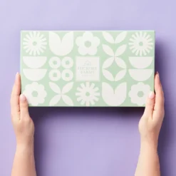 Buds & Blooms Gift Box With Wine -HICKORY FARMS Sales 13 spring lid outside 3