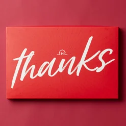 Thank You Charcuterie & Sweets Gift Box -HICKORY FARMS Sales 18 thank you lid outside
