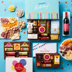 Birthday Charcuterie & Sweets Gift Box With Wine -HICKORY FARMS Sales birthday box compare gifts