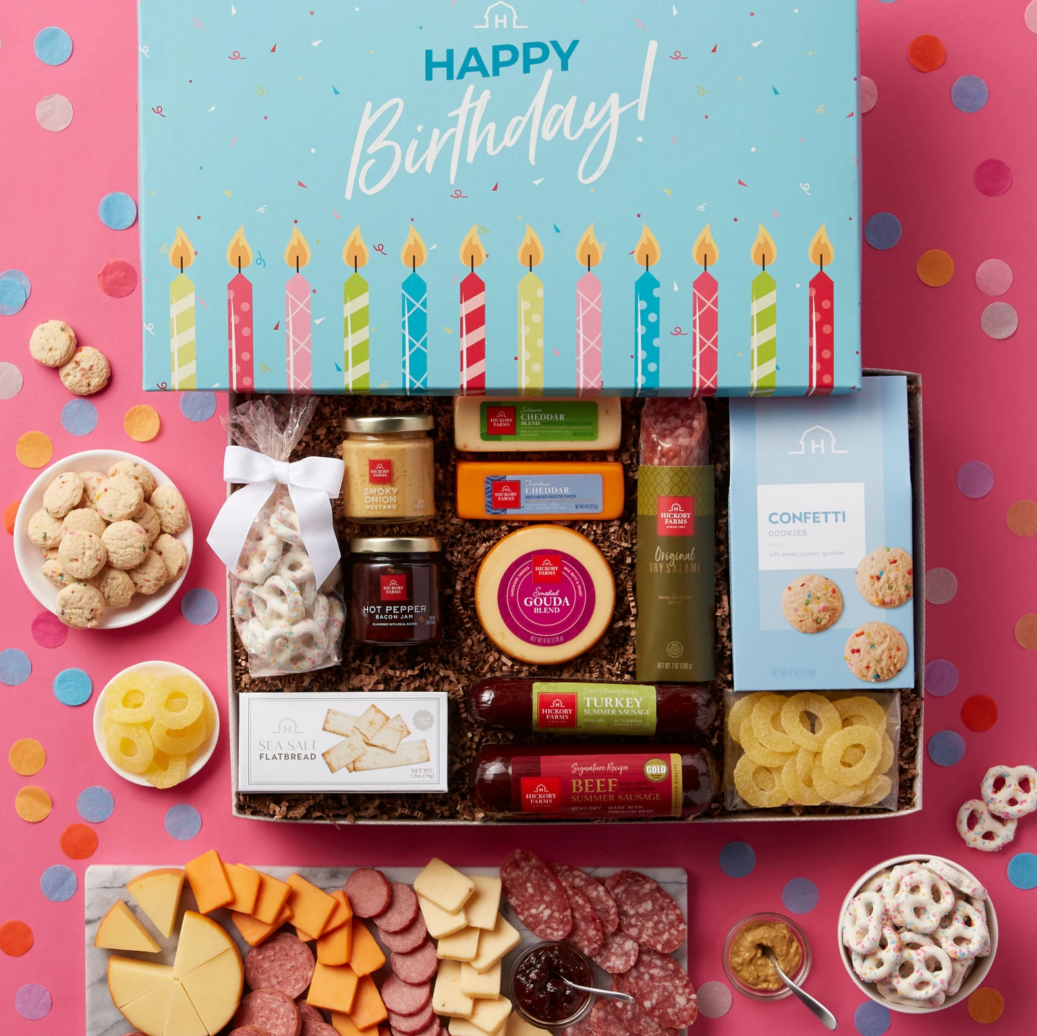 Birthday Charcuterie & Sweets Gift Box 3 Birthday Charcuterie & Sweets Gift Box