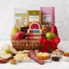 Deluxe Fruit & Snack Gift Basket 1 Deluxe Fruit & Snack Gift Basket -HICKORY FARMS Sales deluxe fruit snack gift basket 006965 1