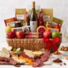 Grand Fruit & Wine Gift Basket -HICKORY FARMS Sales grand fruit wine basket 006966 1