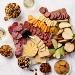 Grand Fruit & Wine Gift Basket -HICKORY FARMS Sales grand fruit wine basket 006966 2