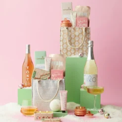 Luxury Spa & Sparkling Wine Gift Set -HICKORY FARMS Sales kw totecomp alt