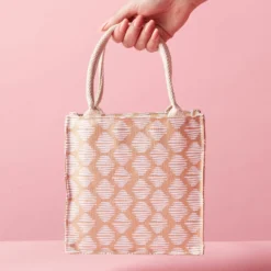 Luxury Spa & Sparkling Wine Gift Set -HICKORY FARMS Sales metallic diamond print tote 001375 alt