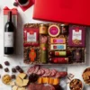 Premium Charcuterie & Chocolate Gift Box With Wine -HICKORY FARMS Sales premium charcuterie and chocolate gift box with wine 002234 1 1