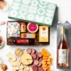 Buds & Blooms Gift Box With Wine 1 Buds & Blooms Gift Box With Wine -HICKORY FARMS Sales spring celebration and rose gift set 003357 1 1