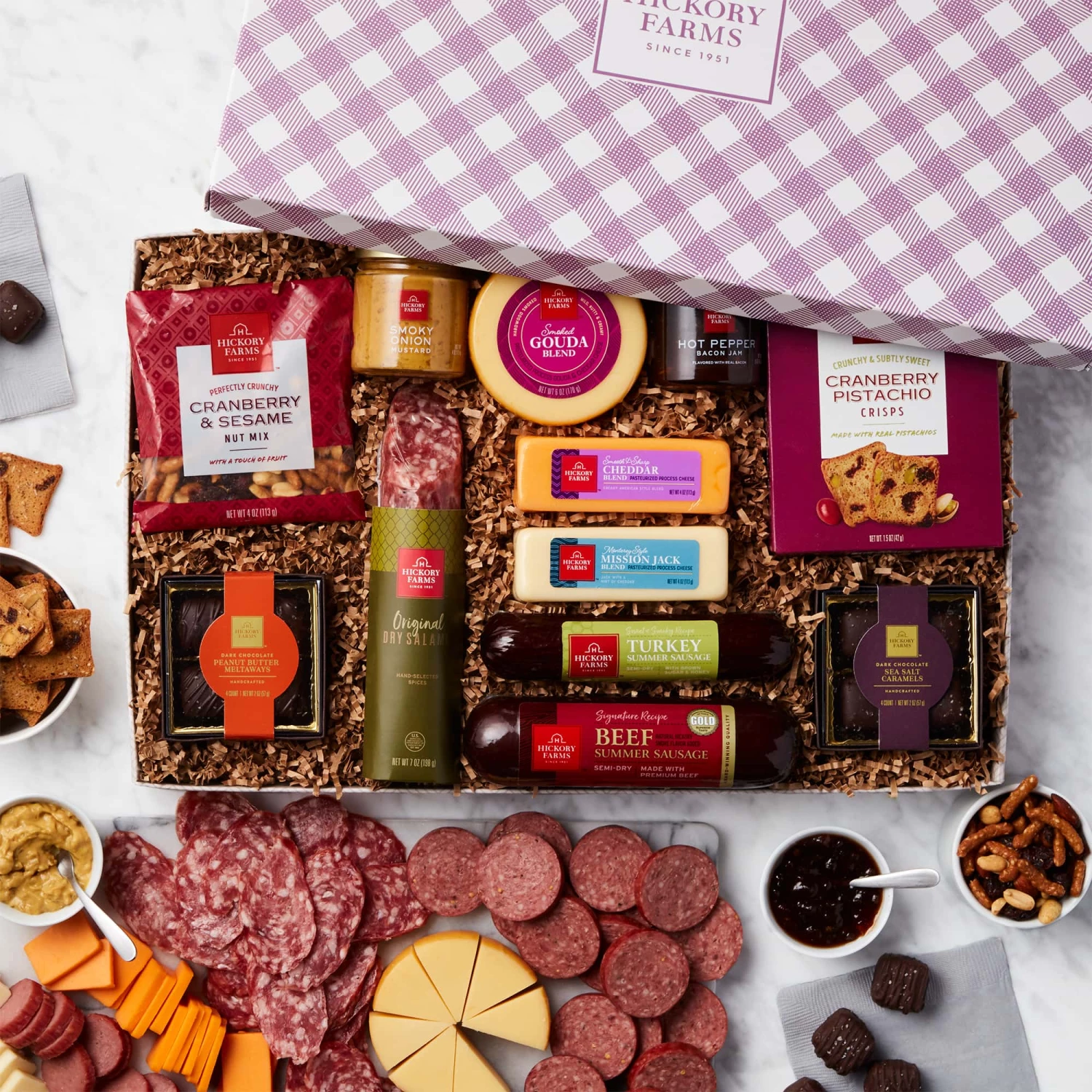 Summer Charcuterie & Chocolate Gift Box 3 Summer Charcuterie & Chocolate Gift Box